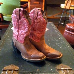 Tony Lama Leather Cowgirl Boots 7